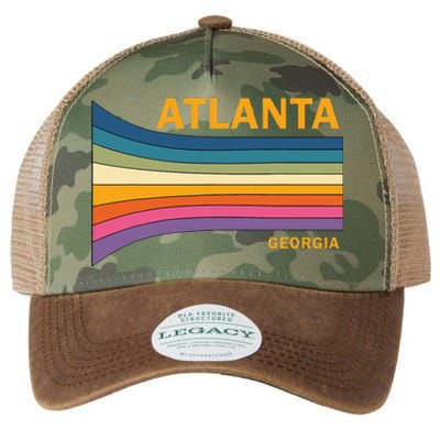 Retro Vintage 70s Atlanta Georgia Legacy Tie Dye Trucker Hat