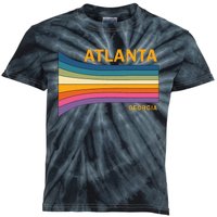 Retro Vintage 70s Atlanta Georgia Kids Tie-Dye T-Shirt