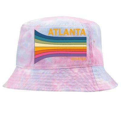 Retro Vintage 70s Atlanta Georgia Tie-Dyed Bucket Hat