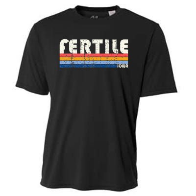 Retro Vintage 70s 80s Style Fertile Iowa Cooling Performance Crew T-Shirt