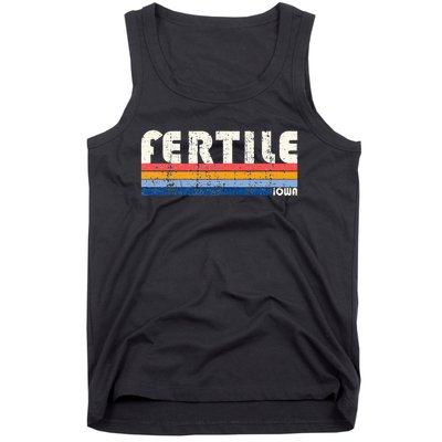 Retro Vintage 70s 80s Style Fertile Iowa Tank Top