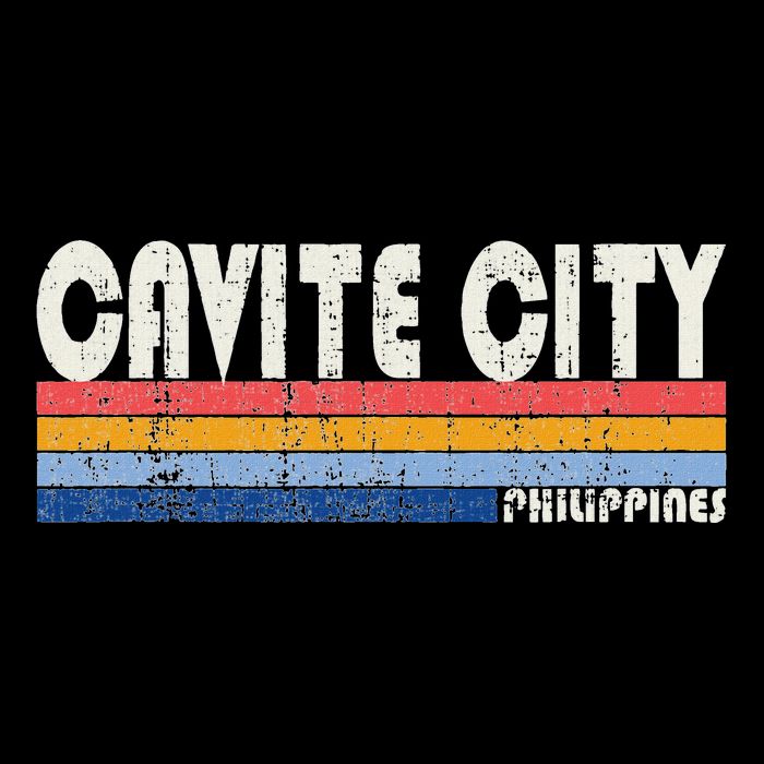 Retro Vintage 70s 80s Style Cavite City Philippines Button