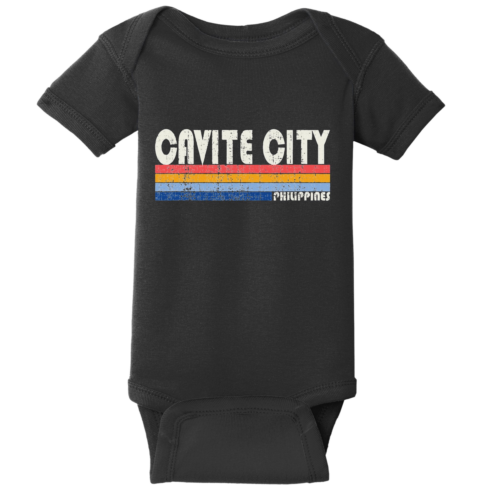 Retro Vintage 70s 80s Style Cavite City Philippines Baby Bodysuit