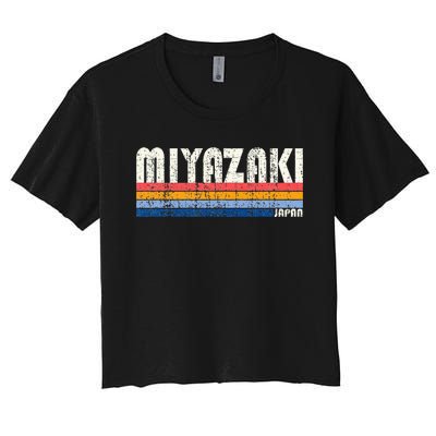 Retro Vintage 70s 80s Style Miyazaki Japan Women's Crop Top Tee