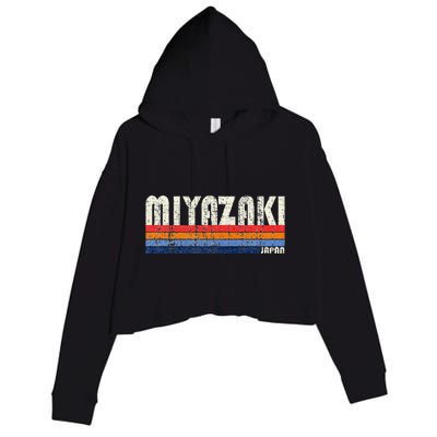 Retro Vintage 70s 80s Style Miyazaki Japan Crop Fleece Hoodie