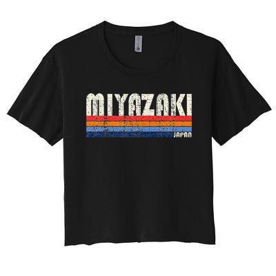 Retro Vintage 70s 80s Style Miyazaki Japan Women's Crop Top Tee