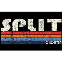 Retro Vintage 70s 80s Style Split Croatia Bumper Sticker