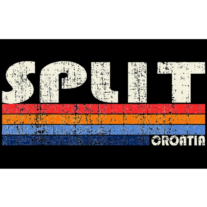 Retro Vintage 70s 80s Style Split Croatia Bumper Sticker