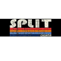 Retro Vintage 70s 80s Style Split Croatia Bumper Sticker