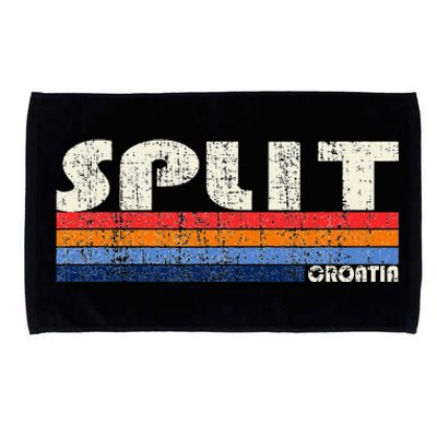 Retro Vintage 70s 80s Style Split Croatia Microfiber Hand Towel