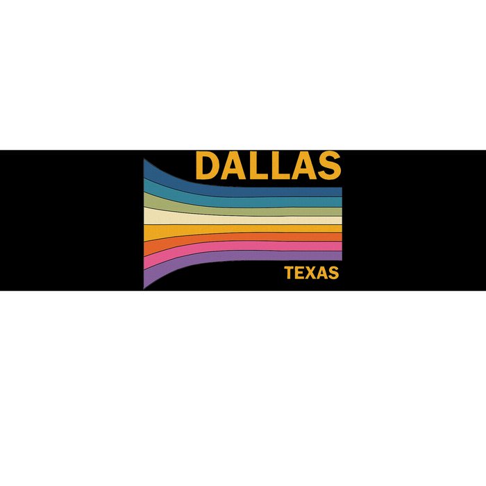 Retro Vintage 70s Dallas Texas Bumper Sticker