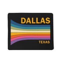 Retro Vintage 70s Dallas Texas Mousepad