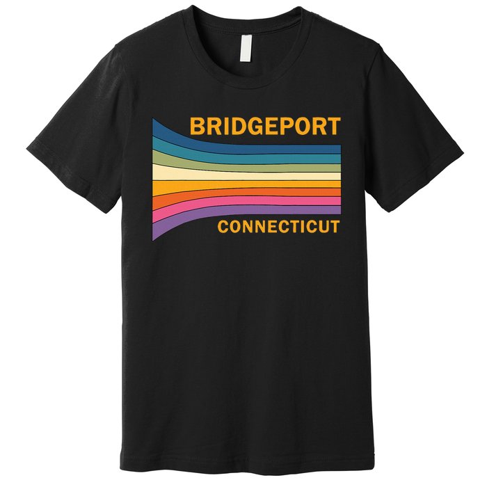 Retro Vintage 70s Bridgeport Connecticut Premium T-Shirt