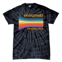 Retro Vintage 70s Bridgeport Connecticut Tie-Dye T-Shirt