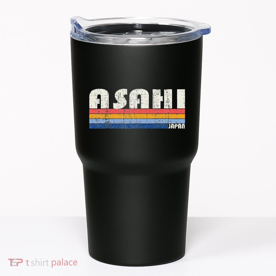 Retro Vintage 70s 80s Style Asahi Japan Tumbler