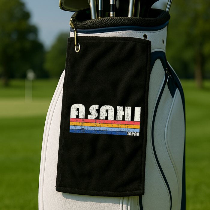 Retro Vintage 70s 80s Style Asahi Japan Golf Towel