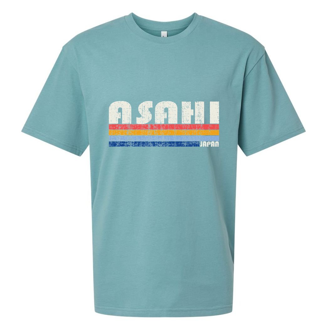 Retro Vintage 70s 80s Style Asahi Japan Sueded Cloud Jersey T-Shirt
