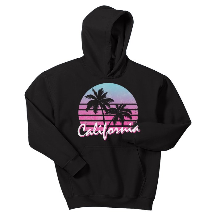 Retro Vintage 70s 80s Throwback Surf California Kids Hoodie