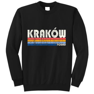 Retro Vintage 70s 80s Style KrakóW Poland Sweatshirt