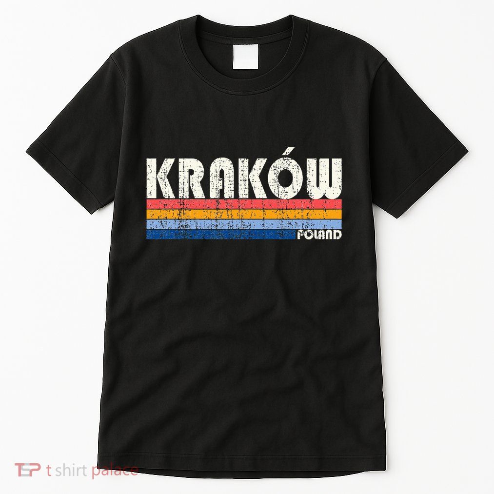 Retro Vintage 70s 80s Style KrakóW Poland Tall T-Shirt