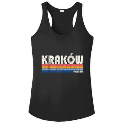 Retro Vintage 70s 80s Style KrakóW Poland Ladies PosiCharge Competitor Racerback Tank