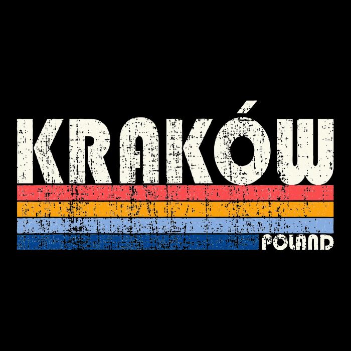 Retro Vintage 70s 80s Style KrakóW Poland Crop Top