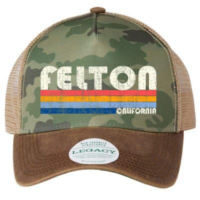 Retro Vintage 70s 80s Style Felton Ca Legacy Tie Dye Trucker Hat
