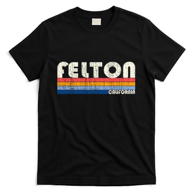 Retro Vintage 70s 80s Style Felton Ca T-Shirt