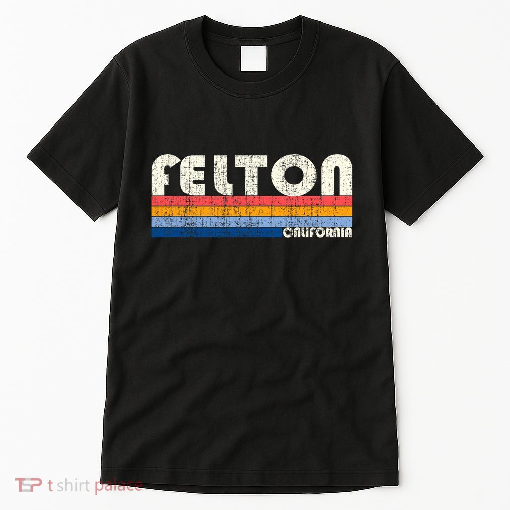 Retro Vintage 70s 80s Style Felton Ca Tall T-Shirt