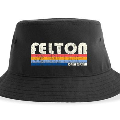 Retro Vintage 70s 80s Style Felton Ca Sustainable Bucket Hat