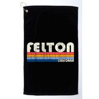 Retro Vintage 70s 80s Style Felton Ca Golf Towel