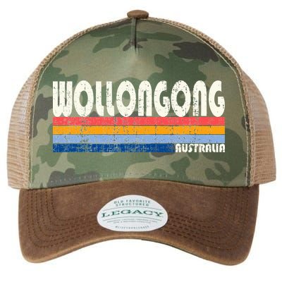 Retro Vintage 70s 80s Style Wollongong Australia Legacy Tie Dye Trucker Hat