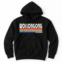 Retro Vintage 70s 80s Style Wollongong Australia Hoodie