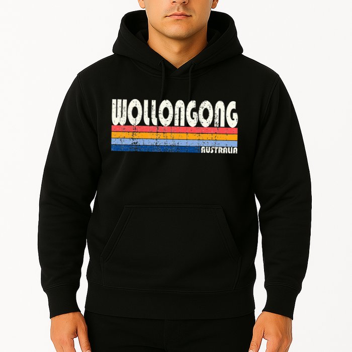 Retro Vintage 70s 80s Style Wollongong Australia Hoodie