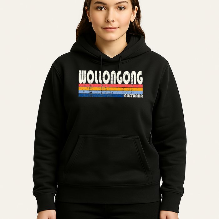 Retro Vintage 70s 80s Style Wollongong Australia Hoodie