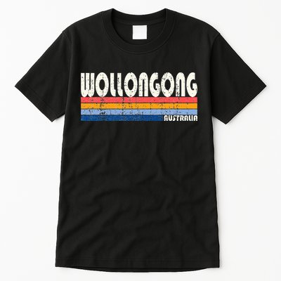 Retro Vintage 70s 80s Style Wollongong Australia Tall T-Shirt