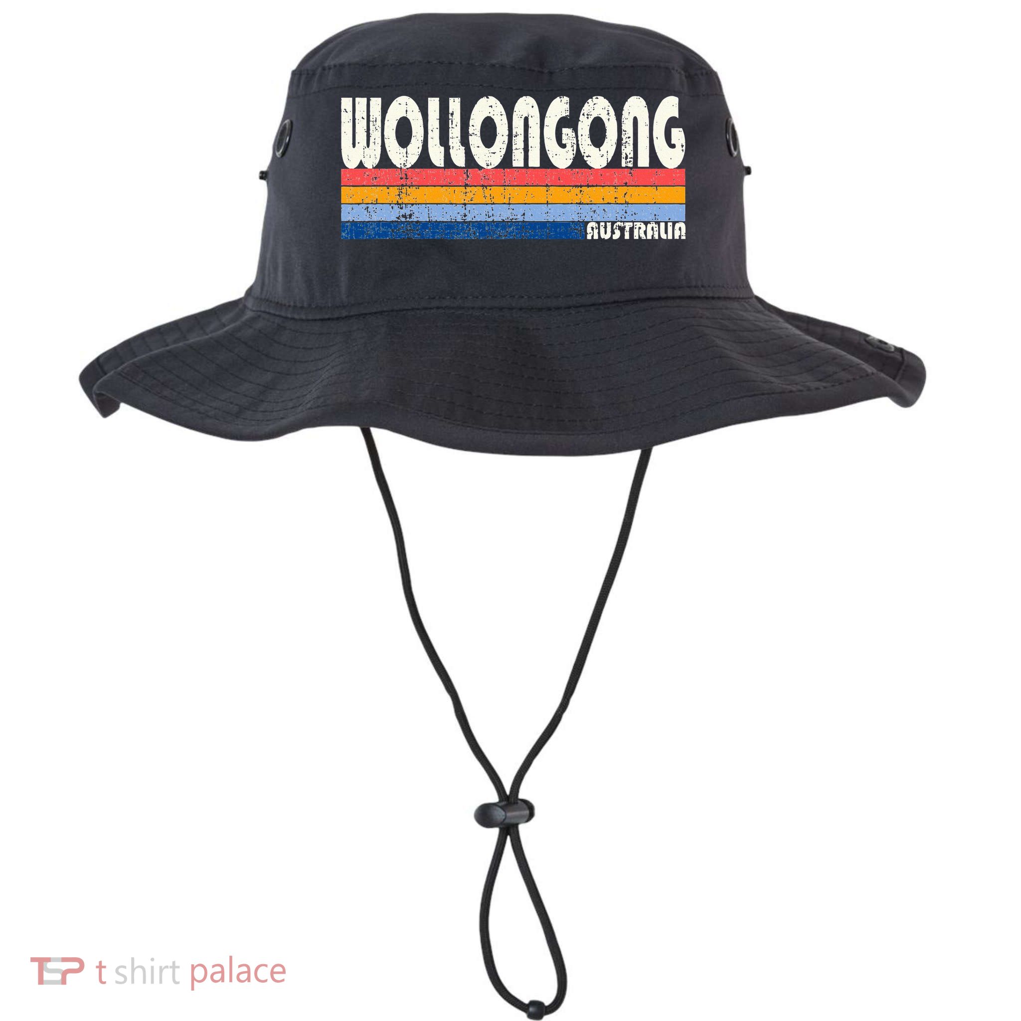 Retro Vintage 70s 80s Style Wollongong Australia Bucket Hat