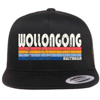 Retro Vintage 70s 80s Style Wollongong Australia Flatbill Hat