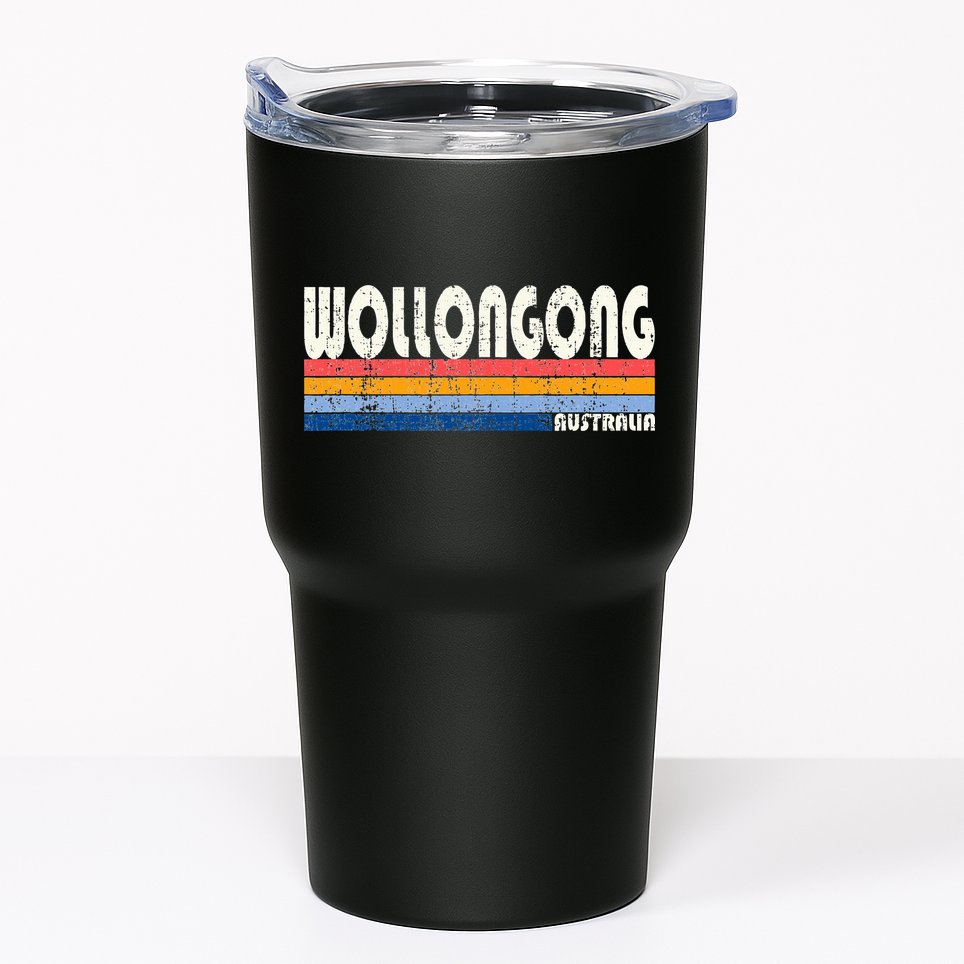 Retro Vintage 70s 80s Style Wollongong Australia Tumbler
