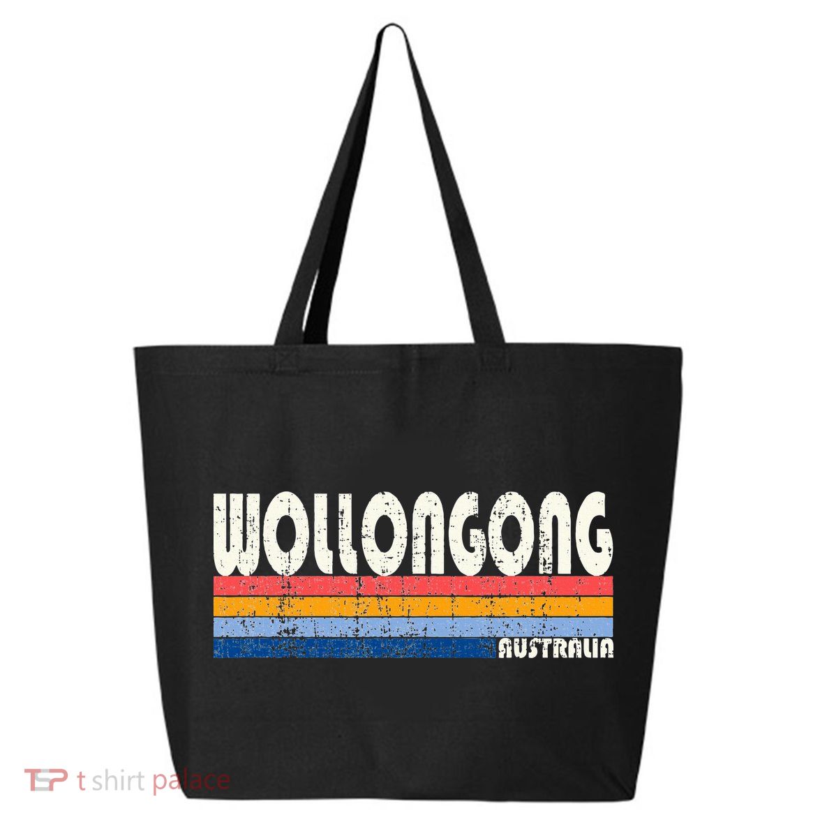 Retro Vintage 70s 80s Style Wollongong Australia 25L Jumbo Tote