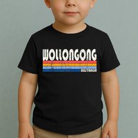 Retro Vintage 70s 80s Style Wollongong Australia Toddler T-Shirt