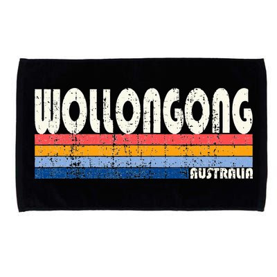 Retro Vintage 70s 80s Style Wollongong Australia Microfiber Hand Towel