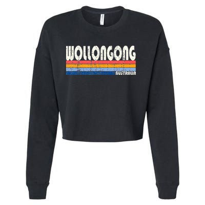 Retro Vintage 70s 80s Style Wollongong Australia Cropped Pullover Crew