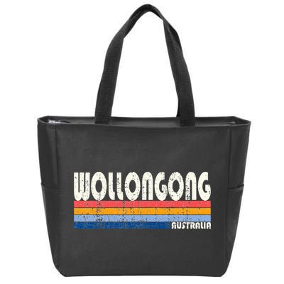 Retro Vintage 70s 80s Style Wollongong Australia Zip Tote Bag