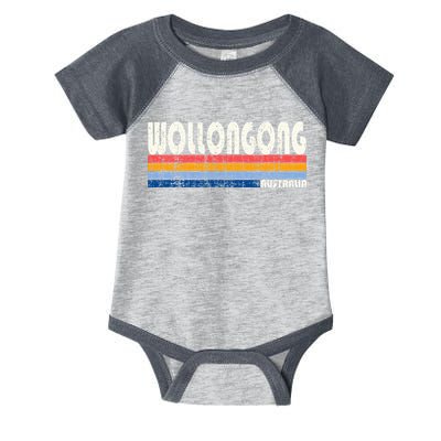 Retro Vintage 70s 80s Style Wollongong Australia Infant Baby Jersey Bodysuit