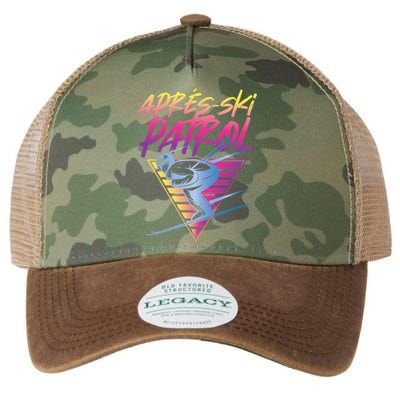 Retro Vintage 80s Apres Ski Patrol Legacy Tie Dye Trucker Hat