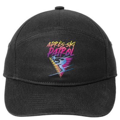 Retro Vintage 80s Apres Ski Patrol 7-Panel Snapback Hat