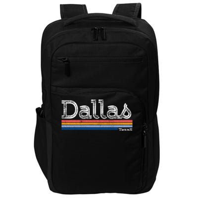 Retro Vintage 80s Style Dallas Texas Logo Impact Tech Backpack