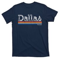 Retro Vintage 80s Style Dallas Texas Logo T-Shirt