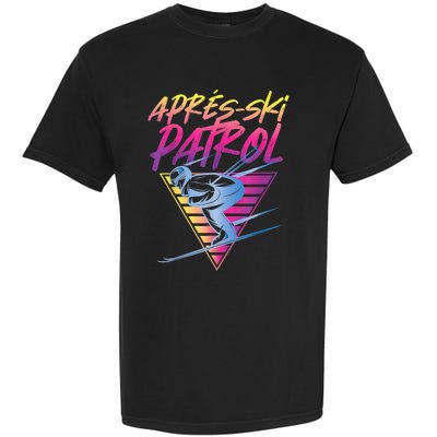 Retro Vintage 80s Apres Ski Patrol Garment-Dyed Heavyweight T-Shirt